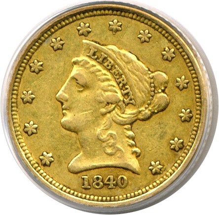 image for: 1840-C $2 1/2  PCGS XF40