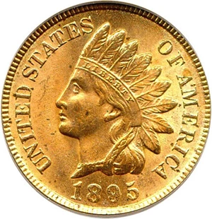 image for: 1895 1c PCGS MS64 RD OGH