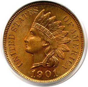 image for: 1901 1c PCGS MS65 RB