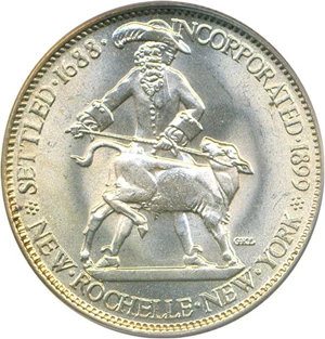 image for: 1938 50c New Rochelle PCGS MS64 OGH