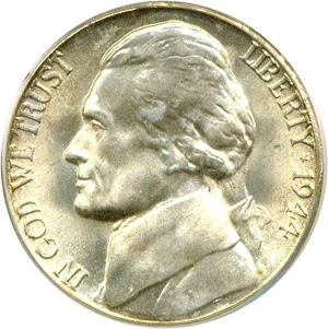 image for: 1944-S 5c PCGS MS66 ex: Benson
