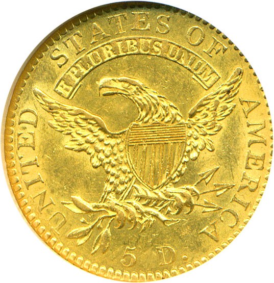 image for: 1820 $5  NGC MS61