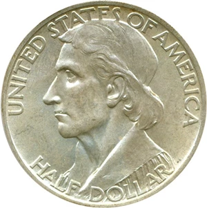 image for: 1935/34 50c Boone PCGS MS65