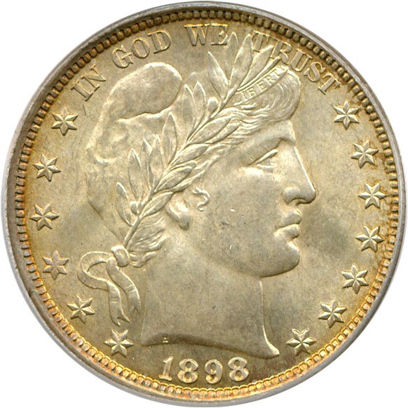 image for: 1898 50c  PCGS MS65