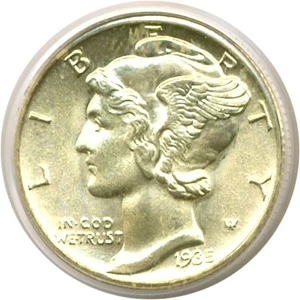image for: 1935-S 10c PCGS MS67 FB ex: Bassano Collection