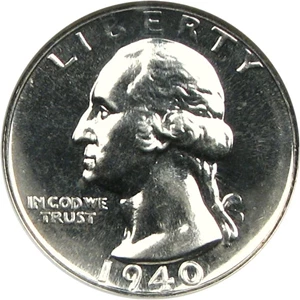 image for: 1940 25c NGC/CAC Proof 67