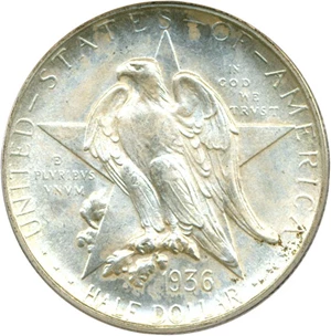 image for: 1936-S 50c Texas PCGS MS66