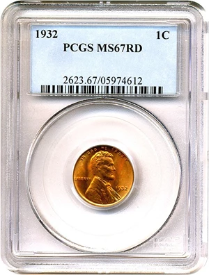 image for: 1932 1c PCGS MS67 RD