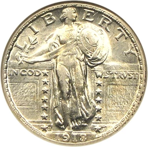 image for: 1918/7-S 25c (FS-008.5) NGC AU55