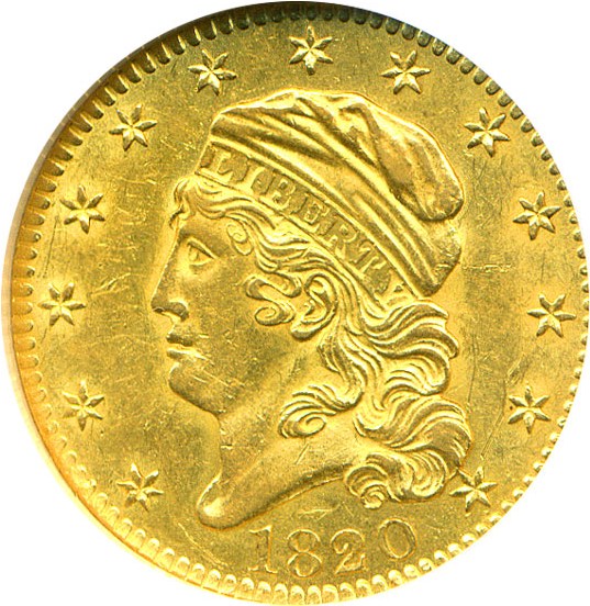 image for: 1820 $5  NGC MS61