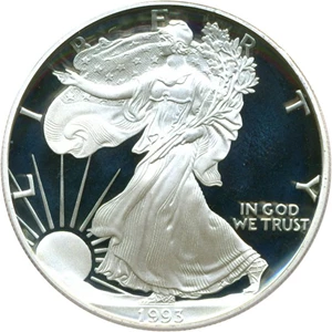 image for: 1993-P $1 Silver Eagle PCGS Proof 69 DCameo