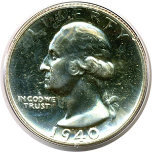image for: 1940 25c PCGS Proof 65 OGH