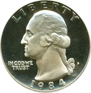 image for: 1984-S 25c PCGS Proof 69 DCameo