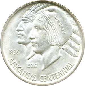 image for: 1938-D 50c Arkansas PCGS MS65