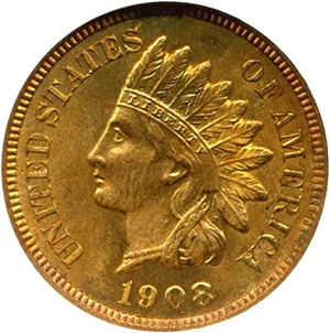 image for: 1908-S 1c NGC MS64 RD