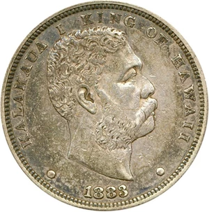 image for: 1883 $1 Hawaii PCGS AU50