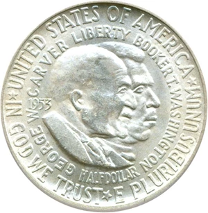 image for: 1953-D 50c Wash-Carver ICG MS65