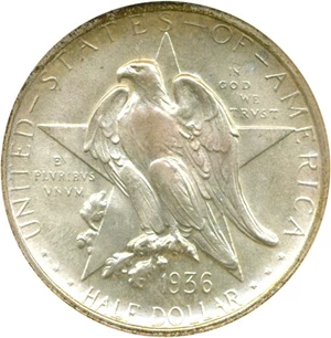 image for: 1936 50c Texas NGC MS66