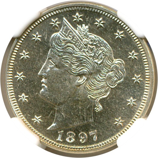 image for: 1897 5c  NGC Proof 65