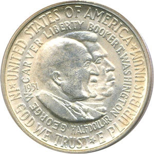 image for: 1951-S 50c Wash-Carver PCGS MS64