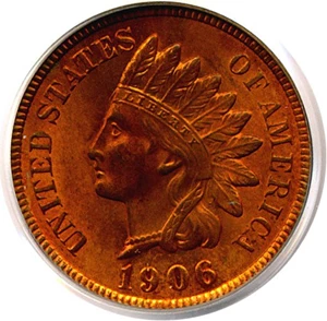 image for: 1906 1c PCGS MS64 RD