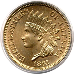 image for: 1861 1c PCGS/CAC MS65