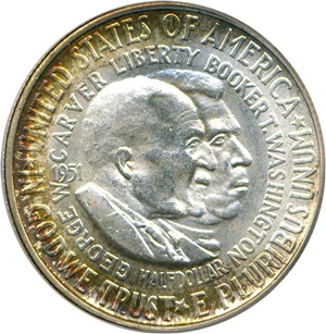 image for: 1951 50c Wash-Carver PCGS MS64 OGH * Color *
