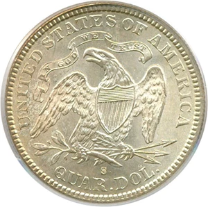 image for: 1891-S 25c PCGS MS65