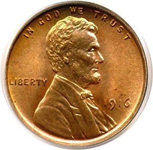 image for: 1916 1c PCGS/CAC MS66 RD OGH