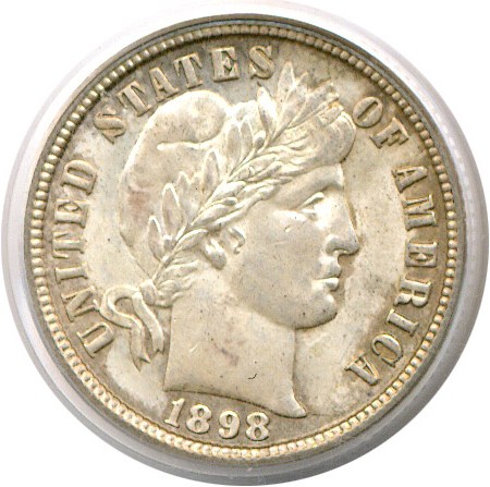 image for: 1898-O 10c  PCGS MS64