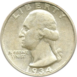 image for: 1934 25c Doubled Die PCGS AU53