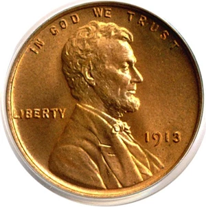 image for: 1913 1c PCGS MS66 RD ex: Joshua and Ally Walsh