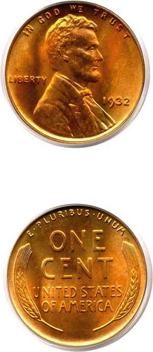 image for: 1932 1c PCGS MS67 RD