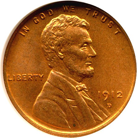 image for: 1912-D 1c  NGC MS65 RD