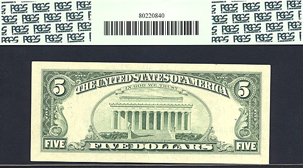 image for: Fr.1984B 1995 $5 Washington, DC PCGS AU55  [B04095478] *Star* 