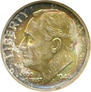 image for: 1946-D 10c NGC MS66