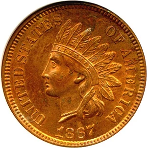 image for: 1867 1c FS-01-302-302, Snow-4 DGS MS62 (Lightly Cleaned, Corroded)