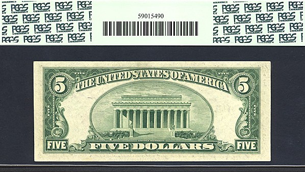 image for: Fr.1533 1953A $5  PCGS Gem CU65 PPQ  [C10495771A]