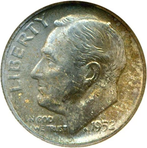 image for: 1952-S 10c NGC MS66