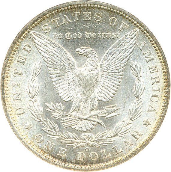 image for: Top 100 VAM: 1887-O $1 VAM 5  Doubled Stars ANACS MS61 