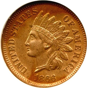 image for: 1866 1c FS-01-1866-301, Snow-2 DGS AU53 (Cleaned, Light Scratch Obverse)