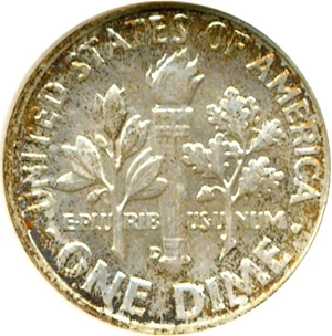 image for: 1957-D 10c NGC MS66