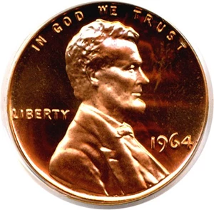 image for: 1964 1c PCGS Proof 68 RD DCameo
