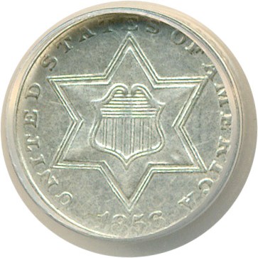 image for: 1856 3cS  ANACS AU55