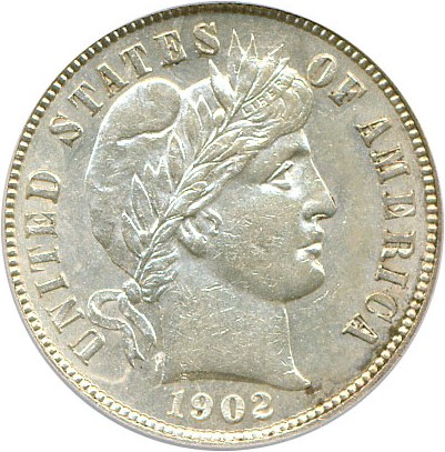 image for: 1902-S 10c  ICG AU58