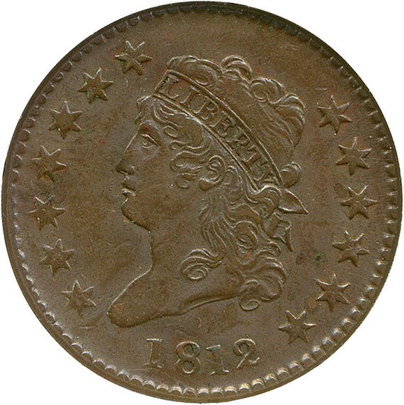 image for: 1812 1c Small Date NGC XF45 BN