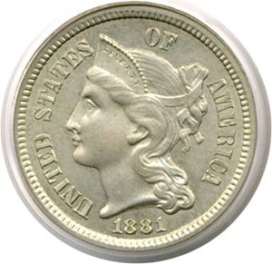 image for: 1881 3cN PCGS Proof 64