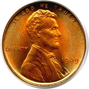 image for: 1909 VDB 1c PCGS/CAC MS67 RD