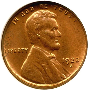 image for: 1923-S 1c NGC MS64 RD