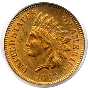 image for: 1868 1c PCGS MS64 RD